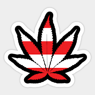 Switzerland Pot Leaf Sticker